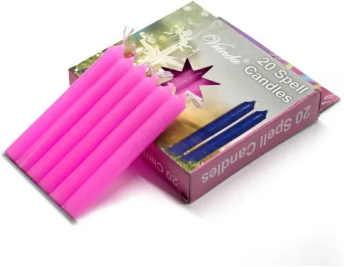 Miniatura 10 de Vrinda® Mini Chime Ritual Spell - Velas cónicas sin perfume de 4 pulgadas (surtido (paquete de 40)