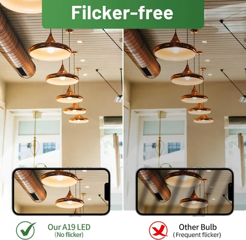 Miniatura 6 de Bombilla LED A19, bombillas LED equivalentes a 100 W, 2700 K blanco cálido, 1500 lúmenes, base E26 estándar, no regulable, bombillas superbrillantes