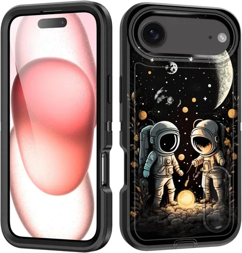 Miniatura 45 de Funda para iPhone Air con soporte integrado, a prueba de golpes, polvo y caídas, 3 capas, grado militar, funda protectora para iPhone Air de 6.5