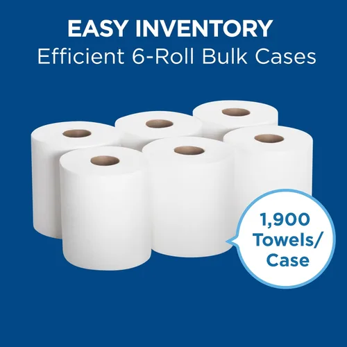 Miniatura 11 de Georgia-Pacific SofPull Centerpull - Toalla de papel prémium de capacidad regular, color blanco, 28124, 324 hojas por rollo, 6 rollos por caja