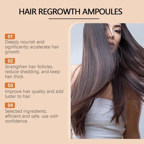 Miniatura 4 de Ampollas para el Crecimiento del Cabello, aceite de regeneración del cabello, repara y promueve el crecimiento del cabello, ampolla de fuerza