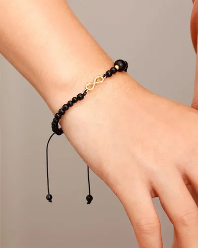 Miniatura 5 de Jewever Pulsera de cristal natural y piedras preciosas infinito para mujer, pulsera de amistad ajustable