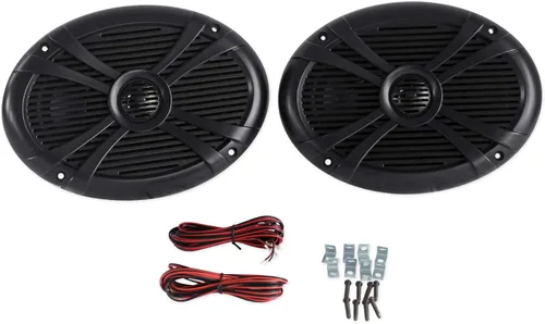 Rockville RMSTS69B 1000W 6x9 de 2 vías Altavoces marinos, impermeables, tweeter de cúpula PEI, alta potencia, para barcos y uso al aire libre (par)