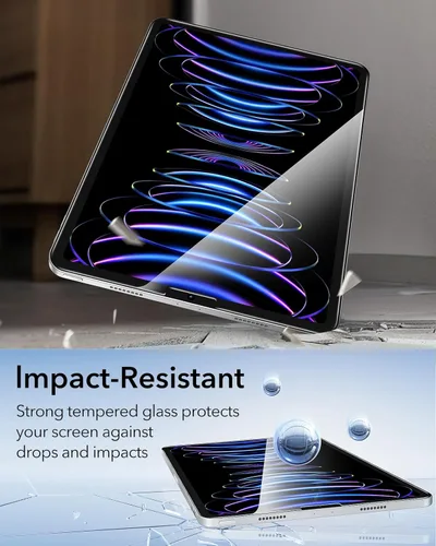 Miniatura 5 de ESR Paquete de 2 protectores de pantalla para iPad Air de 5ª/4ª generación (2022/2020), iPad Pro de 11 pulgadas (2022/2021/2020/2018), película