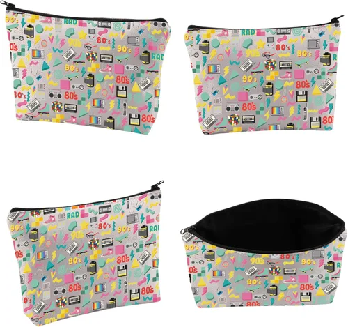 Miniatura 5 de VAMSII Bolsa de cosméticos de los 80's Vibes Regalo de fiesta de los 90, regalo elevado de los años 90, nostalgia de los 80, divertido regalo