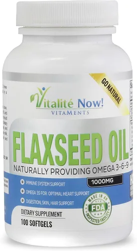 Miniatura 8 de Upsize Best - Cápsulas blandas de aceite de linaza orgánico, 1000 mg de alta calidad, virgen prensado en frío a partir de semillas de lino, soporte