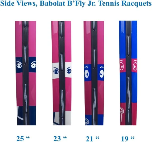 Miniatura 4 de Babolat Raqueta de tenis B'Fly Jr incluida con una mochila de tenis Mochila Blanco/Azul/Rojo