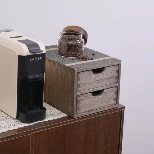 Miniatura 5 de DDYURI Organizador de Cajón Soporte para Cápsulas de Café - Accesorios de Almacenamiento de Cubiertos de Cocina/ Cajones K-Cup con Partición