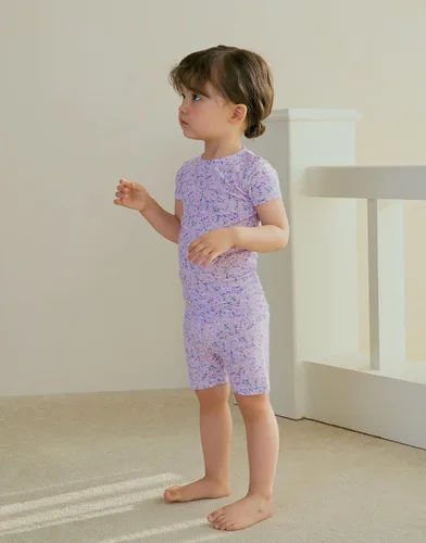 Miniatura 4 de moimoln Ropa de dormir de algodón viscosa de bambú de primera calidad 6M-5T de manga corta para verano, ajuste ceñido, para bebés, niñas y niños