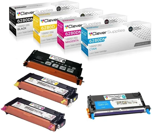 Miniatura 60 de CS compatible Xerox Phaser 6510/WorkCentre 6515 (106r03480) 2 cartuchos de tóner negro para Phaser 6510, WorkCentre 6515 2 negro