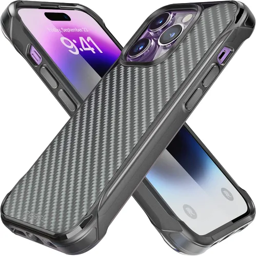 Miniatura 16 de REBEL Funda para iPhone 14 Plus [Serie de fibra de aramida Gen-4] Fuerte compatible con MagSafe, esquinas protectoras a prueba de golpes, botones