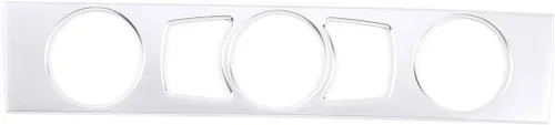 Miniatura 2 de ABS Auto Interior Consola Central Aire Acondicionado Botón Decoración Marco Adhesivo Ajuste Para BMW E60 Serie 5 2004-2010 Accesorios Automóviles