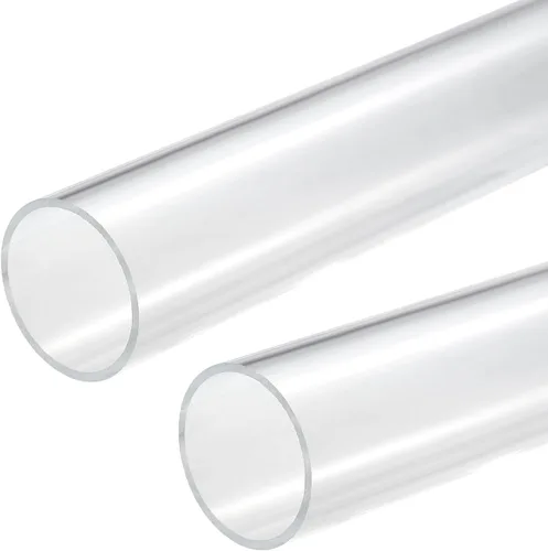 Miniatura 23 de MECCANIXITY Tubo acrílico transparente rígido redondo tubo 0.472 in (1/2") ID 15mm (0.6") OD 10" para lámparas y linternas, sistema de refrigeración