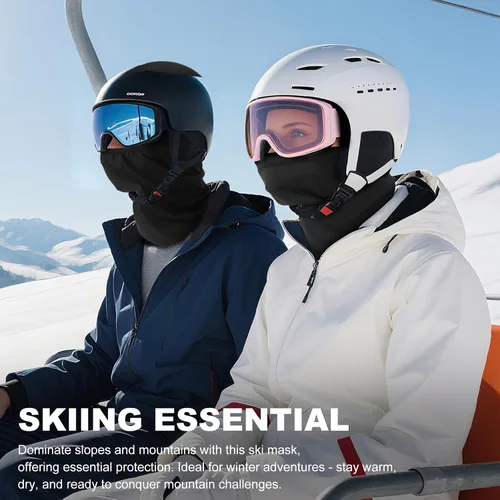 Miniatura 7 de Ski Mask, Balaclava & Neck Gaiter Face Mask for Men and Women, Face Cover for Cycling, Hiking, Traveling