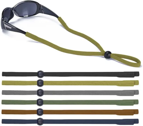 SHINKODA Paquete de 6 correas para gafas - Cordón universal para anteojos - Cordón retenedor de gafas para lectura, seguridad, deportes y gafas de