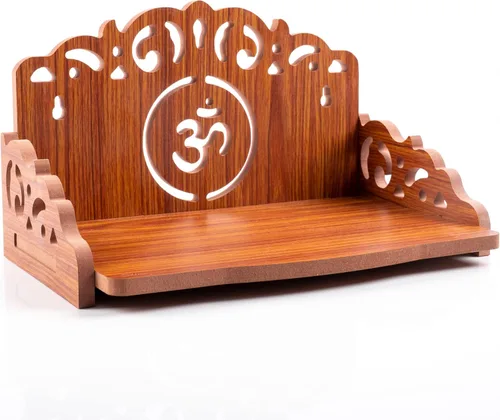 Miniatura 4 de Mesa colgante de madera para colgar en la pared, estante para almacenamiento y decoración de ídolos para oficina en casa y regalos