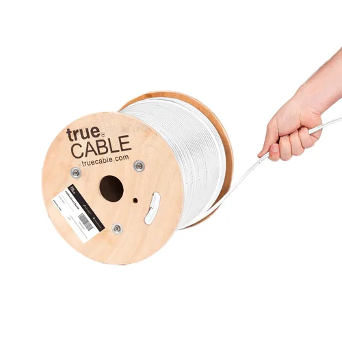 Miniatura 6 de TRUE CABLE Cable Cat6A para Enterramiento Directo, Blindado FTP, 500 pies, Impermeable, Clasificado para Exteriores CMX, Negro, 23AWG Cobre Puro
