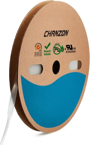 Miniatura 61 de CHANZON - Tubo termorretráctil de poliolefina de 2:1, relación 3/16" (5mm), rollo de 8 pies (2.5M de longitud total), funda transparente