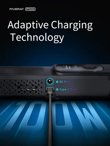 Miniatura 7 de ZHIYUN FIVERAY F100 - Varita de luz LED RGB de 100 W, iluminación de fotografía portátil regulable para estudio fotográfico, videoconferencia, luz