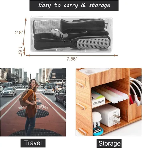 Miniatura 6 de Kit de pedicura, 36 en 1 herramientas de cuidado de pies de acero inoxidable, raspador de pies para eliminar la piel muerta para el hogar y viajes..