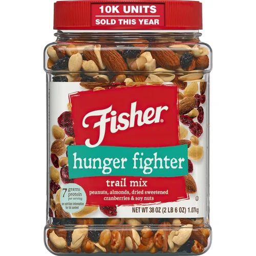 Miniatura 11 de Fisher Dill Pickle Trail Mix, 25 onzas (paquete de 1), tarro resellable, cacahuetes, patatas fritas de centeno, pretzels, pepitas y almendras