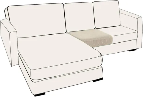 Miniatura 138 de UNBBRRL Fundas de cojín de asiento para sofá, elásticas, funda de cojín individual para sofá, fundas de cojín para sofá, fundas de héroe protegen