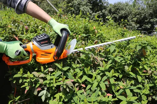 Miniatura 6 de GARCARE Cortadora de Setos Eléctrica con Cable de 4.8 Amperios, Cuchilla Láser de Doble Acción de 24 Pulgadas, Cortadora de Árboles y Ramas