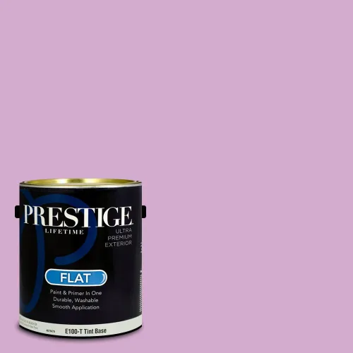 Miniatura 79 de PRESTIGE Pinturas de pintura interior e imprimación en uno, 1 galón, plano, combinación comparable de Sherwin Williams* Kimono Violet*
