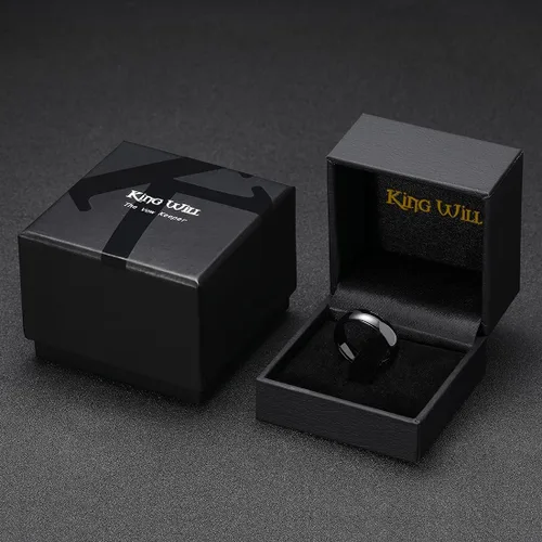 Miniatura 13 de King Will Alianza de boda de carburo de tungsteno para hombres y mujeres, anillos de promesa para parejas abovedados de alto pulido