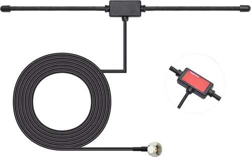 Miniatura 2 de Bingfu Antena dipolo de radio FM de 75 ohmios Antena de bucle AM para receptor estéreo en el hogar Pioneer interior Onkyo Yamaha Marantz Radio FM AV