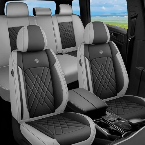 Miniatura 12 de Fundas de Asientos Compatibles con Toyota Corolla 2015-2026 Funda de Asiento de Automóvil de Cuero, Elegante Impermeable Transpirable Fácil