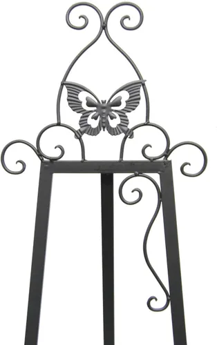 Miniatura 2 de Designstyles Soporte decorativo de caballete de metal – Exhibición de suelo ajustable para piezas de arte, letreros, espejos y pizarras