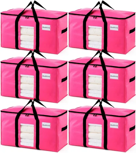 Miniatura 40 de TAILI - Bolsas de mudanza extra grandes, paquete de 10 bolsas negras resistentes para almacenamiento con ventana visible, asas envolventes