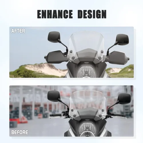 Miniatura 5 de Manillar de manillar de motocicleta para Suzuki V-Strom Vstrom DL 650 DL650 2004-2019 2020 2021 2022 2023 Protector de carenado resistente al viento
