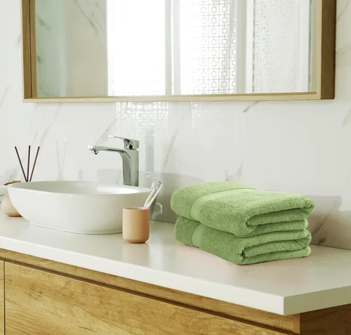 Miniatura 6 de Utopia Towels - Juego de toallas de 8 piezas, 2 toallas de baño, 2 toallas de mano y 4 para la cara, 100% algodón hilado en anillo, 600 GSM, Beige
