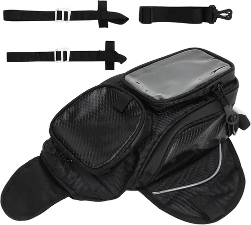 Miniatura 7 de Keenso Bolsa de tanque Bolsa de sillín de motocicleta Resistencia al polvo Bolsa de tanque de combustible Bolsa de bolsa estable