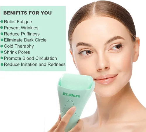 Miniatura 2 de Wonderwin Rodillo de hielo para masaje facial y corporal, rodillo facial para el cuidado de la piel para reducir arrugas e hinchazón, alivio