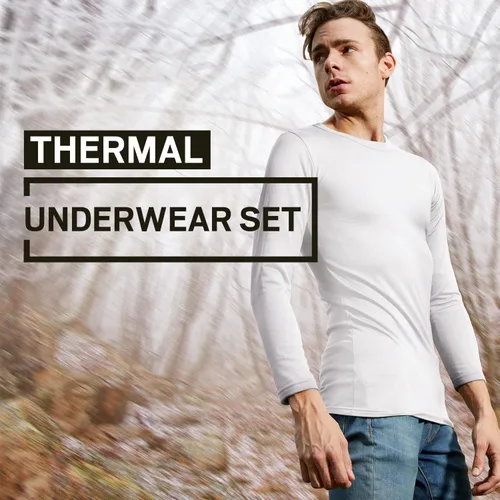 Miniatura 2 de Rocky Thermal Underwear for Men, Heavyweight & Midweight Long Johns Base Layer, Shirt and Pants Set, Fleece