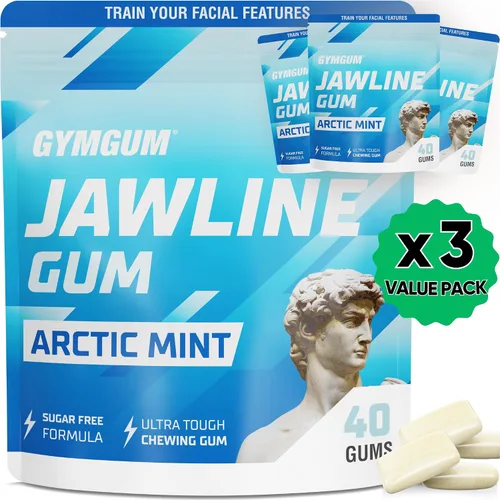 Miniatura 10 de Gymgum Goma para la Línea de la Mandíbula Goma de Masticar Dura para Fuerza de la Mandíbula Entrena tus Rasgos Faciales - Goma para Mandíbula