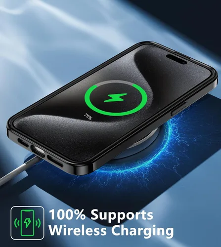 Miniatura 268 de FNTCASE Funda para iPhone 13 Pro-Max: Fundas magnéticas transparentes compatibles con Magsafe Slim anti amarillamiento protección contra caídas