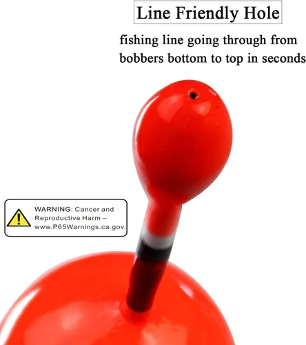Miniatura 3 de THKFISH Flotadores de pesca Bobbers Slide Floats Balsa Fishing Bobber Slip Bobbers para Crappie Panfish Trucha Bass (1/2 oz 2 x 5.28 pulgadas)