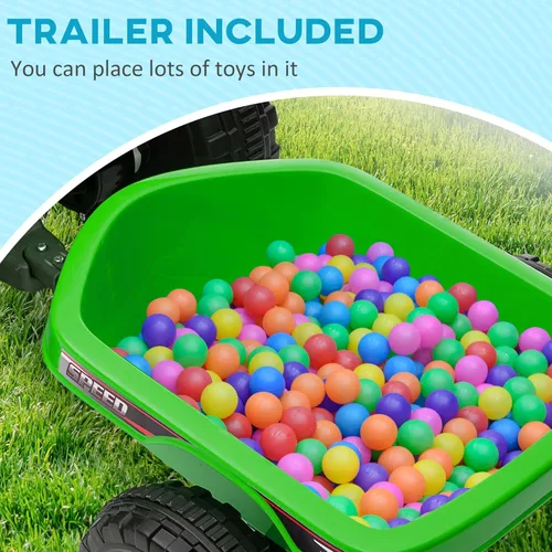 Miniatura 3 de Aosom Coche ATV Cuatriciclo para Niños con Remolque Trasero, Coche Eléctrico de Paseo de 6V con Función de Avance y Retroceso, Ruedas Resistentes al