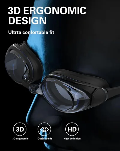 Miniatura 5 de Gafas de natación, paquete de 2 gafas de natación para hombres, mujeres, adultos, jóvenes, antivaho y sin fugas, visión clara, protección UV