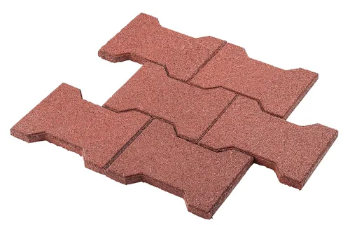 Miniatura 3 de Playsafer Adoquines de Goma para Jardín de ¾" Azulejos de Seguridad Entrelazados para Cubiertas, Patios, Senderos y Jardines - 40 Azulejos - 12 Pies