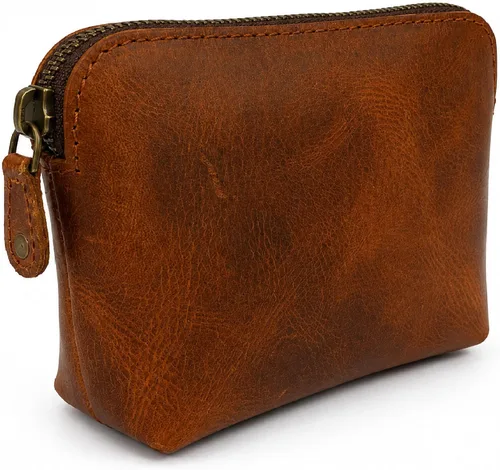 Miniatura 11 de Bolsas de Cosméticos de Cuero Azul Para Mujeres Juego de Viaje – Monedero con Cremallera Hecho a Mano Juego de Bolsas de Maquillaje Azul Pequeñas