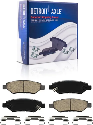 Miniatura 34 de Detroit Axle - Pastillas de freno traseras para Mercedes-Benz C230 C240 C280 C320 C350 CLK320 CLK350 CLK430 E300 E320 E420 E430 SLK350, pastillas