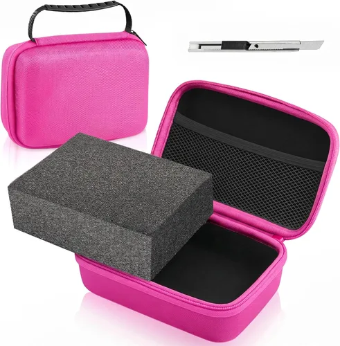 Miniatura 12 de Relaxweex Estuche rígido de EVA con espuma personalizable de 7.1 x 4.7 x 3.1 pulgadas, funda protectora de transporte de EVA a prueba de golpes