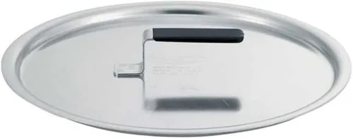 Cubierta plana de aluminio para utensilios de cocina con mango Torogard, 12-3/4" de diámetro