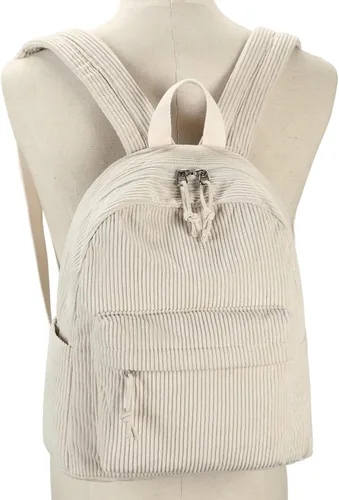 Miniatura 8 de LEDAOU Juego de mini mochila de moda con monedero, cartera, mochila, cartera para mujeres, adolescentes, bolsa de viaje escolar, Beige, 2pcs+wallet