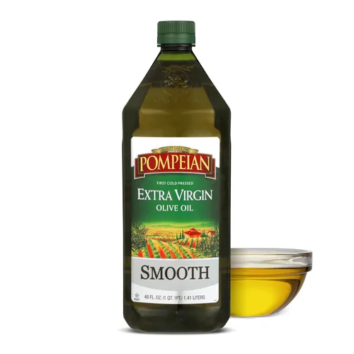Miniatura 11 de Aceite de Oliva Extra Virgen Suave Pompeian, Contiene Polifenoles, Primer Prensado en Frío, 101 Fl Oz